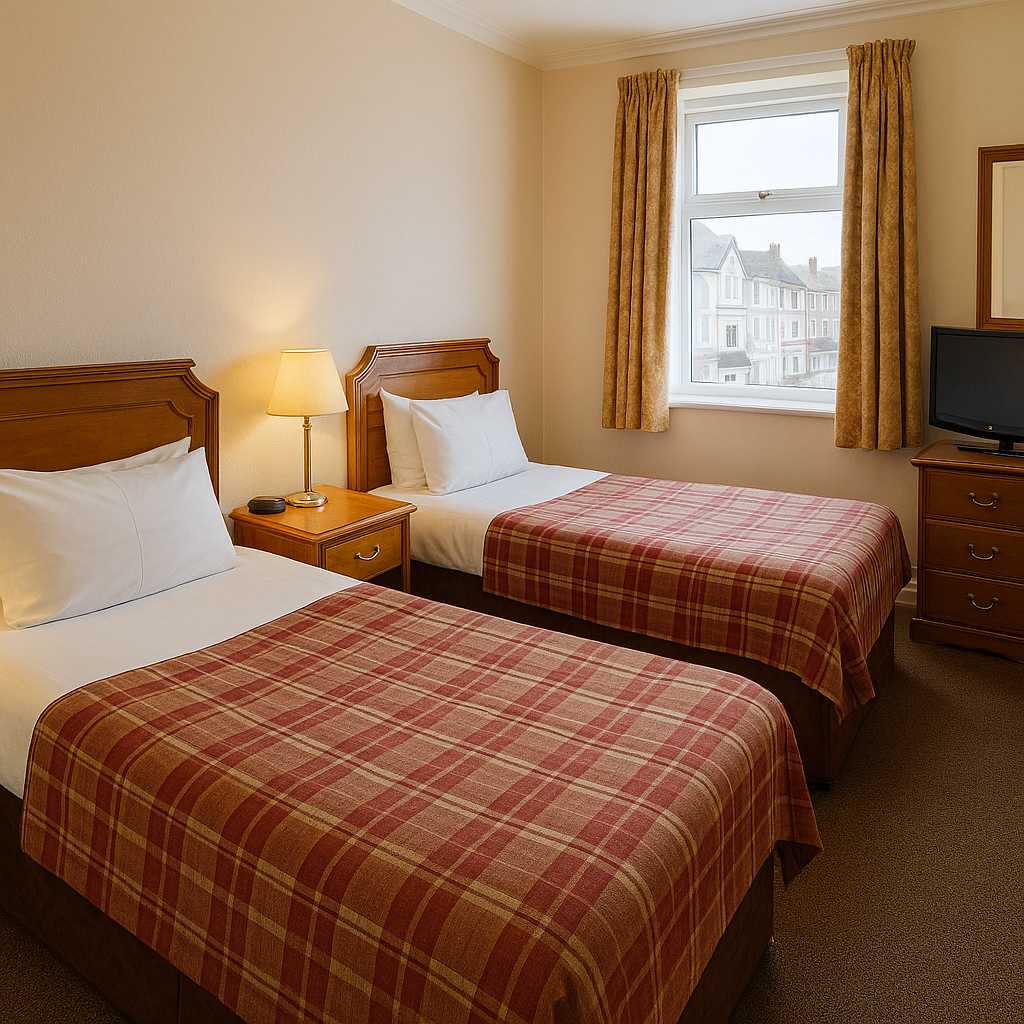 Hotels for Blackpool weekends – 3-star twin room with bright decor